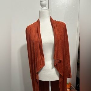 Fall trench cardigan